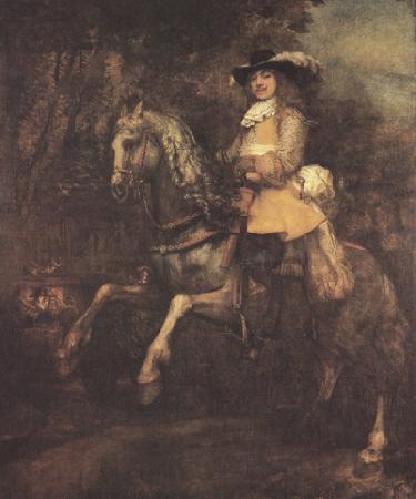 REMBRANDT Harmenszoon van Rijn portrait of Frederick Ribel on horseback (mk33) oil painting picture